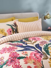Multi Autumn Floral Print Reversible Duvet Cover and Pillowcase Set - Image 3 of 6