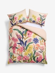 Multi Autumn Floral Print Reversible Duvet Cover and Pillowcase Set - Image 5 of 6