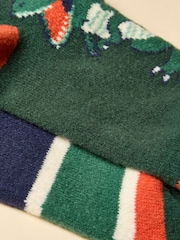 Joules Kids Warmly Green Cosy Sock 2 Pack - Image 3 of 3