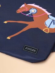 Joules Adventurer Navy & Pink Horse Drawstring Bag - Image 3 of 3