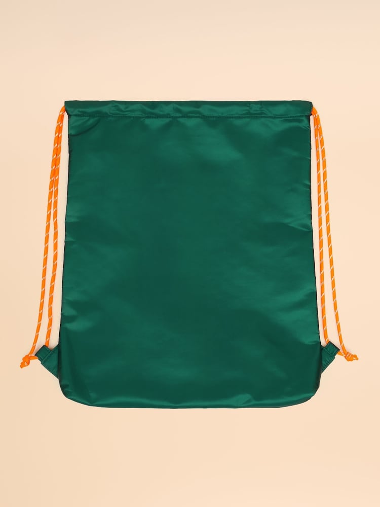 Joules Kids' Adventurer Green & Blue Tractor Drawstring Bag - Image 2 of 3