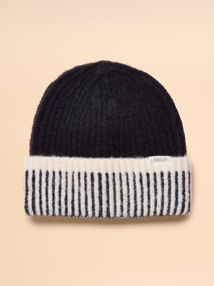 Joules Wanderer Navy Beanie Hat - Image 1 of 4