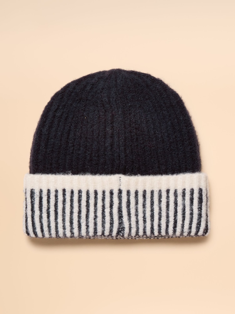 Joules Wanderer Navy Beanie Hat - Image 2 of 4