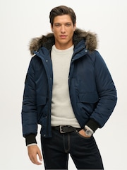 Superdry Blue Everest Bomber Jacket - Image 1 of 7
