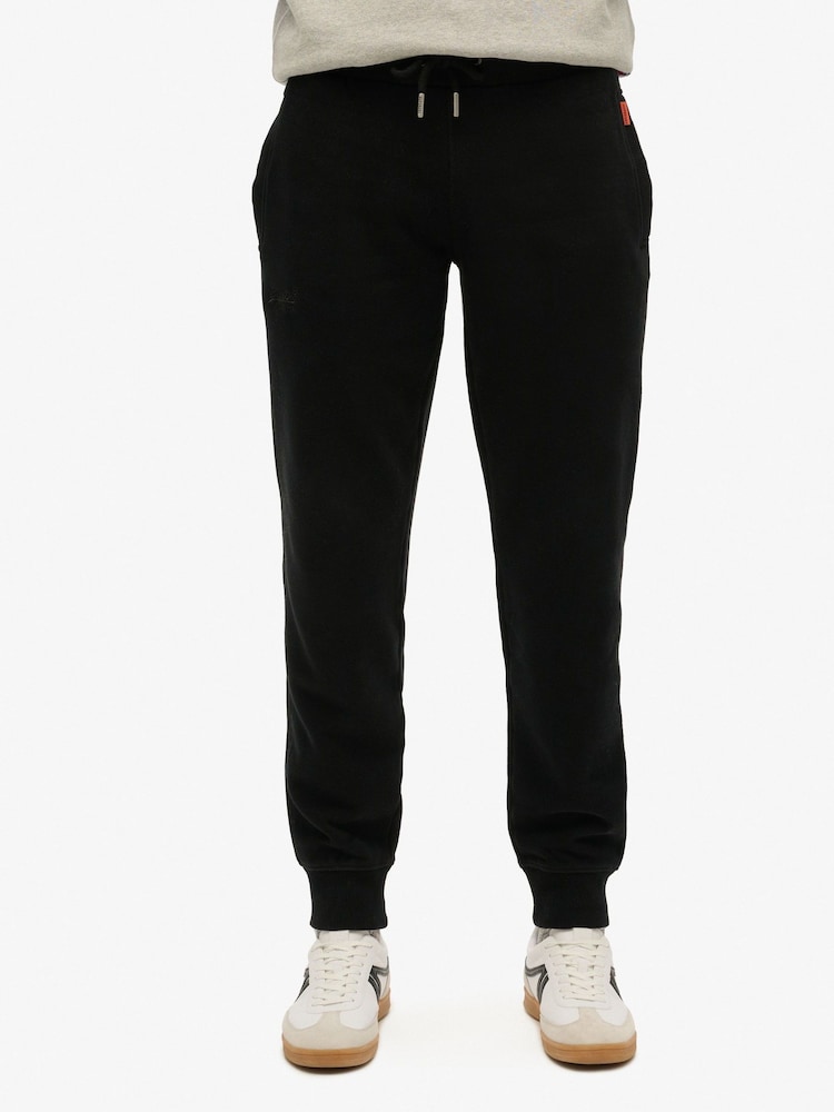Superdry Black Essential Logo Joggers - Image 1 of 5