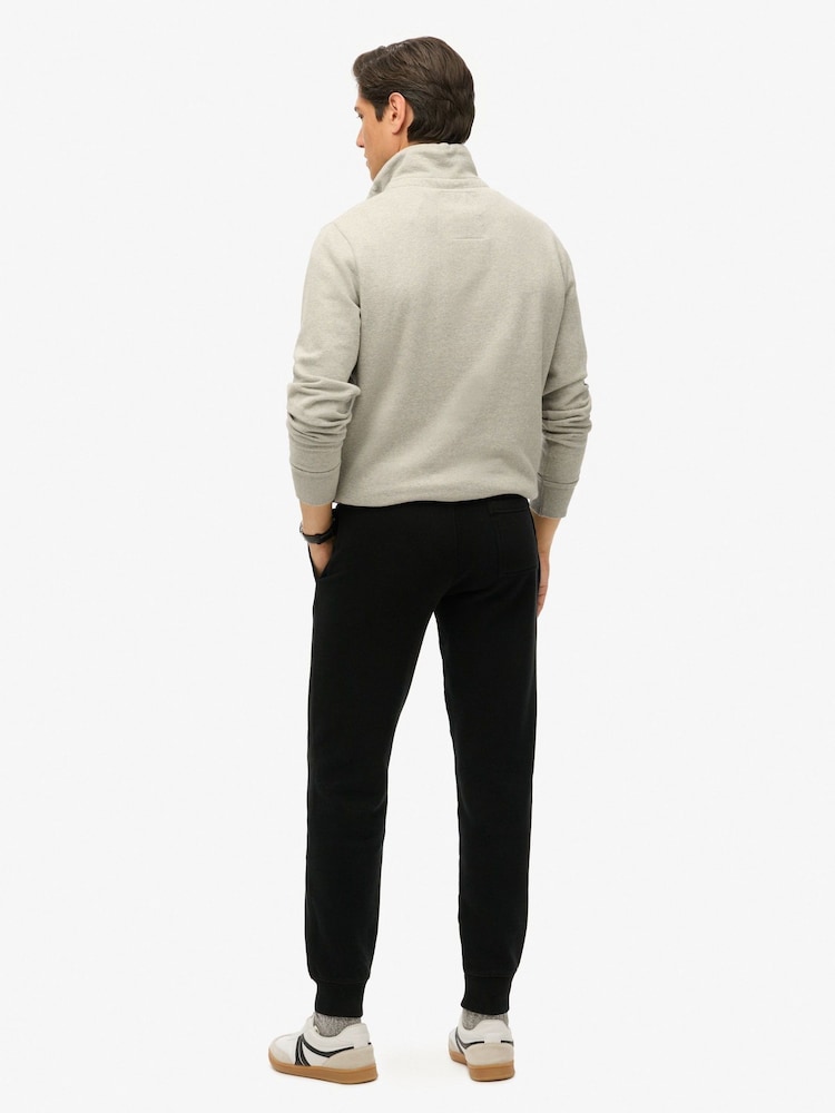 Superdry Black Essential Logo Joggers - Image 3 of 5