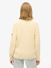 Superdry Slouchy Cable com gola alta Jumper - Imagem 2 de 6