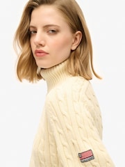 Superdry Slouchy Cable com gola alta Jumper - Imagem 5 de 6