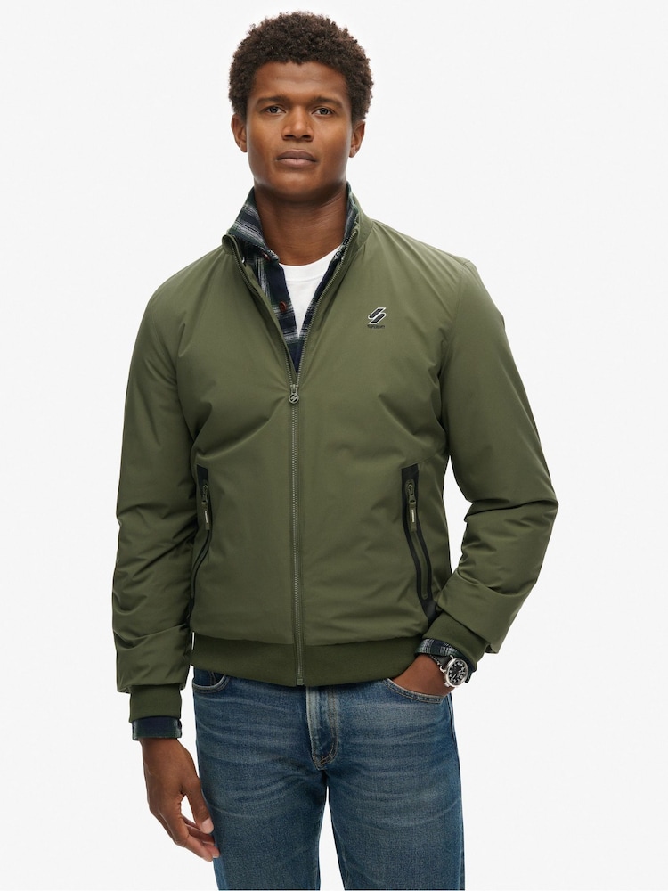 Superdry Green Training Harrington Jacket - Image 1 of 2