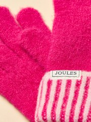 Joules Wanderer Bright Pink Gloves - Image 3 of 3