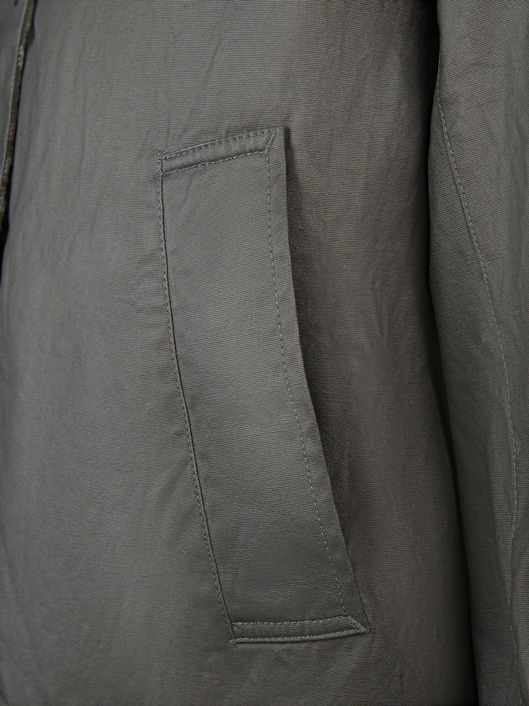 U.S. Polo Assn. Grey Womens Waxed 100% Cotton Short Parka - Image 11 of 11