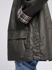 U.S. Polo Assn. Grey Womens Waxed 100% Cotton Short Parka - Image 6 of 11