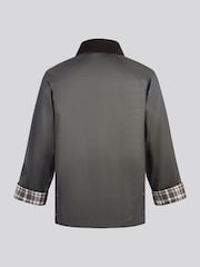 U.S. Polo Assn. Grey Womens Waxed 100% Cotton Short Parka - Image 8 of 11