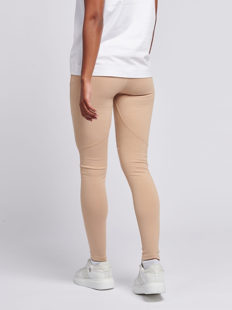 Natural - U.S. Polo Assn. Natural Womens Stretch Contour Smart Trousers - Image 4 of 9
