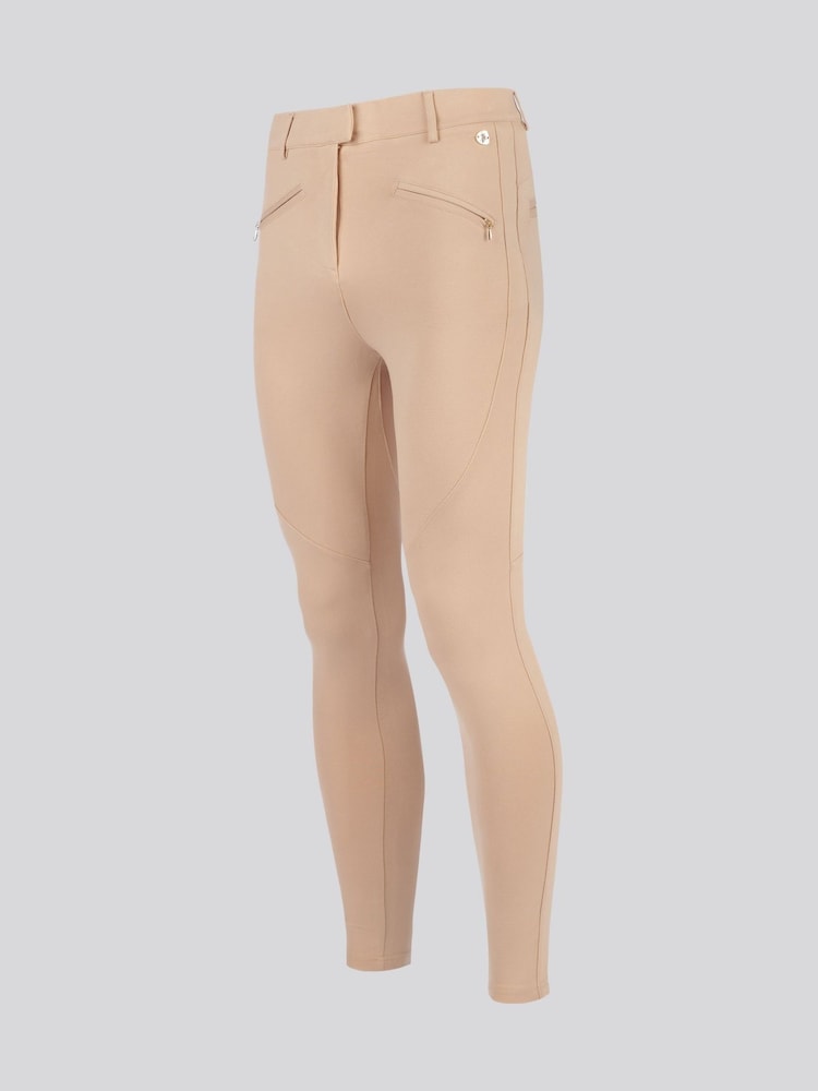 Natural - U.S. Polo Assn. Natural Womens Stretch Contour Smart Trousers - Image 6 of 9