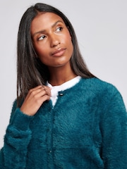 U.S. Polo Assn Green Womens Fluffy Cardigan - Image 5 of 9
