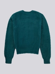 U.S. Polo Assn Green Womens Fluffy Cardigan - Image 8 of 9