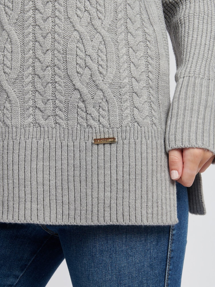 U.S. Polo Assn Womens Aran Knit Jumper - Imagen 2 de 6 U.S. Polo Assn Womens Aran Knit Jumper - Imagen 2 de 6