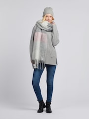 U.S. Polo Assn Grey Womens Aran Knit Jumper - Image 3 of 6
