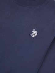 U.S. Polo Assn Blue Womens Long Sleeve 100% Cotton T-Shirt - Image 5 of 5