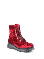 Heavenly Feet Velour Eva Ankle Boots - Image 4 of 6