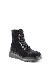 Heavenly Feet Velour Eva Ankle Boots - Image 3 of 6