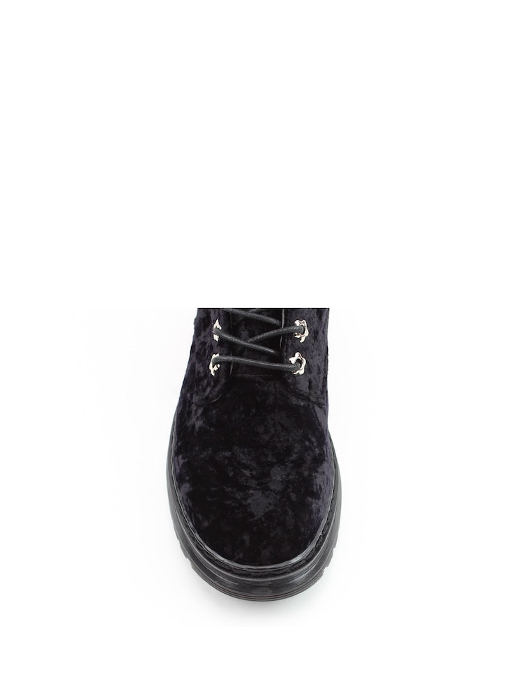 Heavenly Feet Velour Eva Ankle Boots - Image 6 of 6