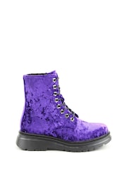 Heavenly Feet Velour Eva Ankle Boots - Image 1 of 6
