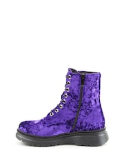 Heavenly Feet Velour Eva Ankle Boots - Image 2 of 6