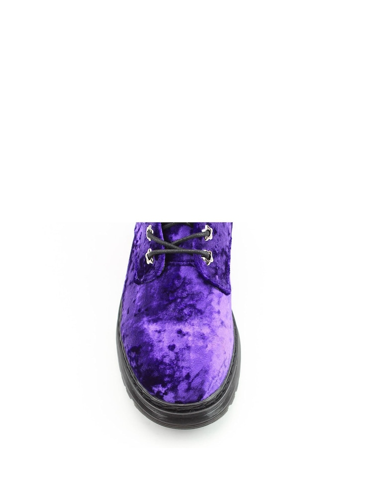 Heavenly Feet Velour Eva Ankle Boots - Image 6 of 6