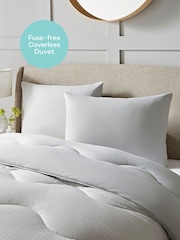Night Lark Seersucker Coverless Duvet and Pillowcase 4.5 Tog Set - Image 3 of 9