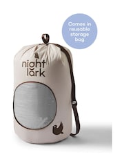 Night Lark Seersucker Coverless Duvet and Pillowcase 4.5 Tog Set - Image 8 of 9
