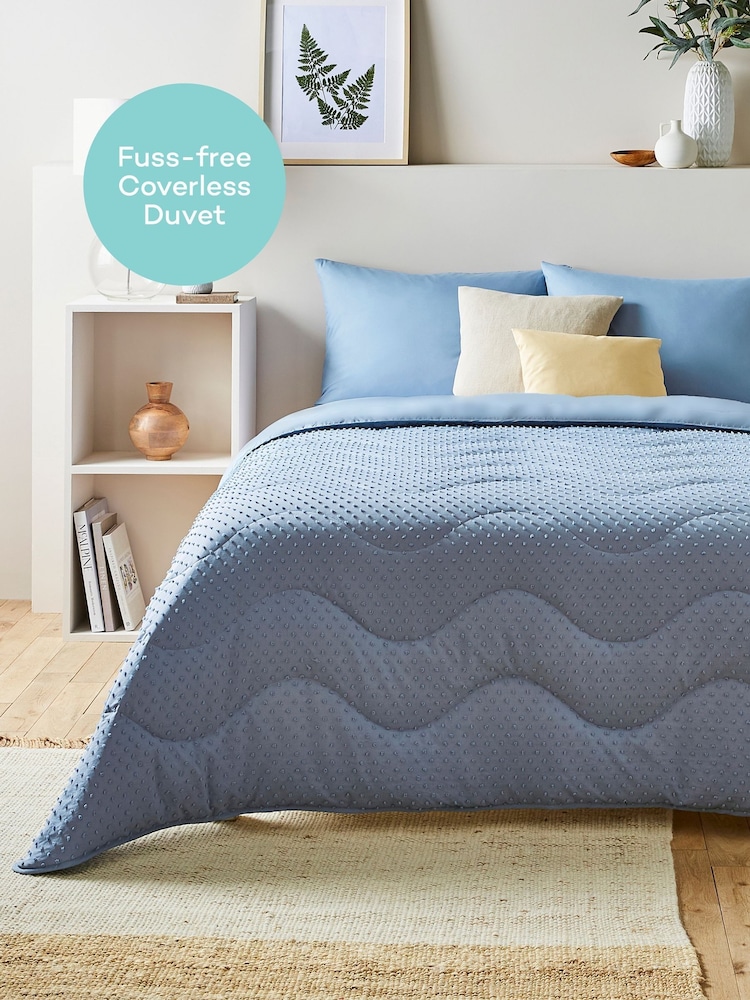 Night Lark Tufted Dot Coverless 10.5 Tog Duvet and Pillowcase Set - Image 2 of 8