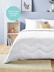 Night Lark Tufted Dot Coverless 10.5 Tog Duvet and Pillowcase Set - Image 2 of 8