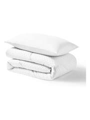 Night Lark Tufted Dot Coverless 10.5 Tog Duvet and Pillowcase Set - Image 6 of 8