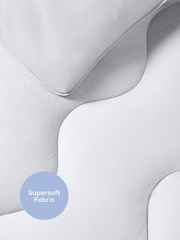 Night Lark Seersucker Coverless Duvet and Pillowcase 10.5 Tog Set - Image 2 of 9