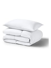 Night Lark Seersucker Coverless Duvet and Pillowcase 10.5 Tog Set - Image 5 of 9