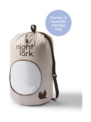 Night Lark Seersucker Coverless Duvet and Pillowcase 10.5 Tog Set - Image 8 of 9