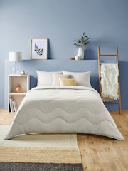 Night Lark Tufted Dot Coverless 4.5 Tog Duvet and Pillowcase Set - Image 1 of 8