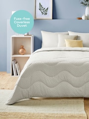 Night Lark Tufted Dot Coverless 4.5 Tog Duvet and Pillowcase Set - Image 2 of 8