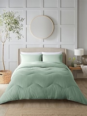 Night Lark Seersucker Coverless Duvet and Pillowcase 4.5 Tog Set - Image 1 of 9