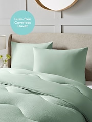 Night Lark Seersucker Coverless Duvet and Pillowcase 4.5 Tog Set - Image 3 of 9