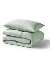 Night Lark Seersucker Coverless Duvet and Pillowcase 4.5 Tog Set - Image 5 of 9