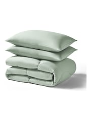 Night Lark Seersucker Coverless Duvet and Pillowcase 4.5 Tog Set - Image 6 of 9