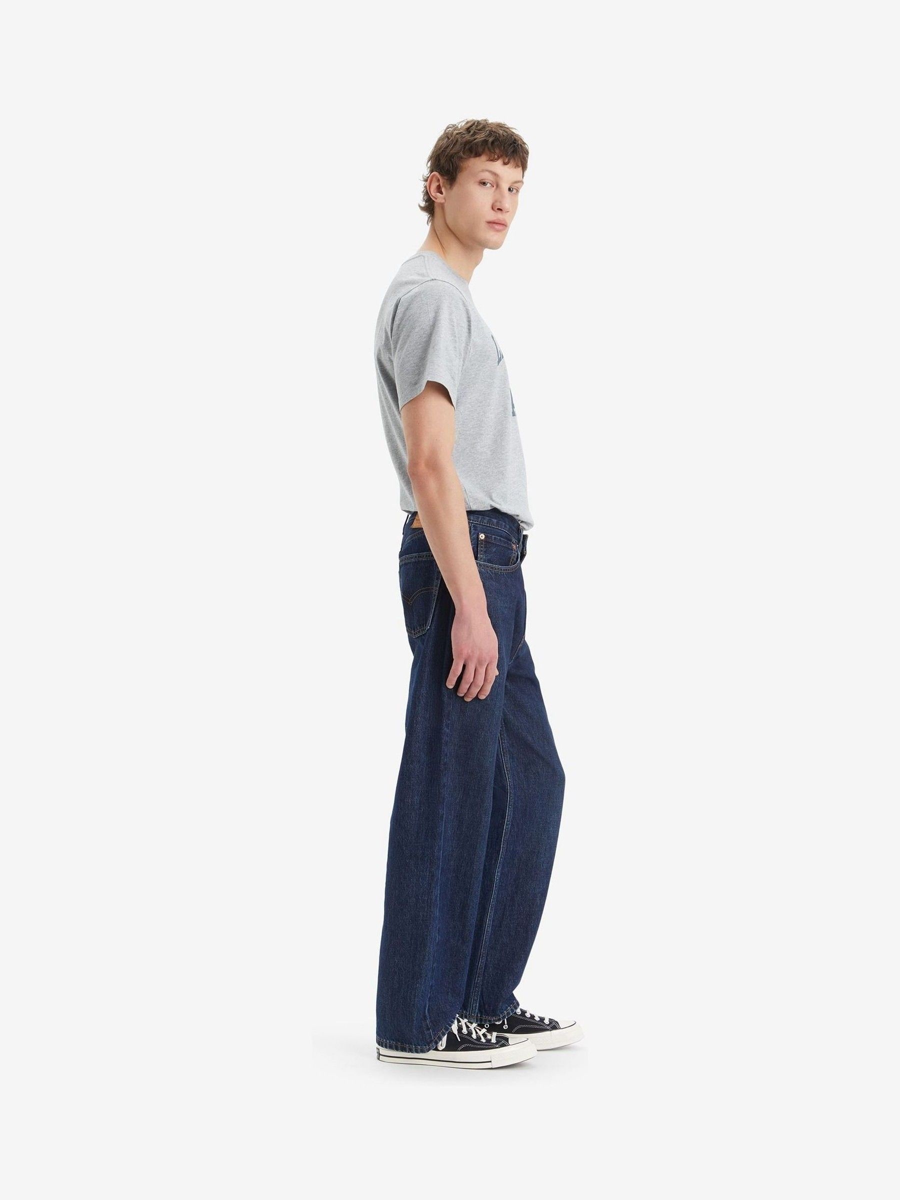Buy Levi's® Blue 565 Loose Straight Worn In 100% Cotton Jeans from