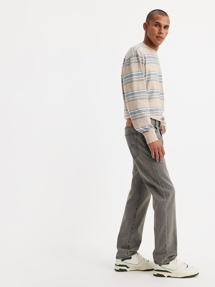 Levi's® Grey Original Fit  501® 100% Cotton Jeans - Image 5 of 9
