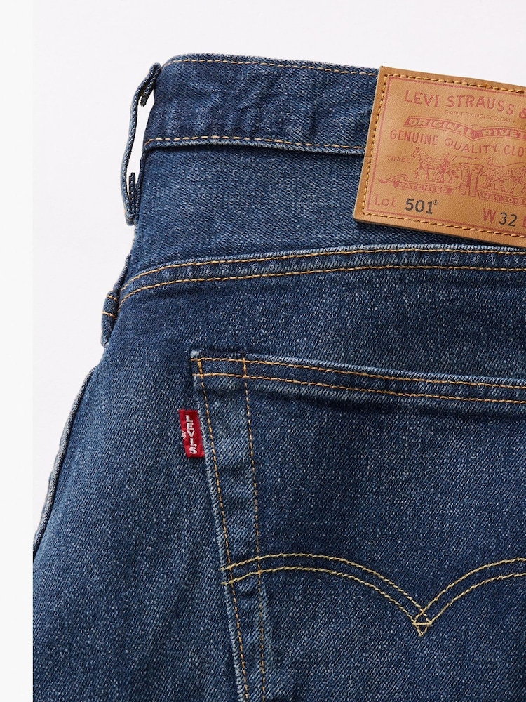 Levi's® Blue Original Fit 501® Worn In Jeans - Image 6 of 6