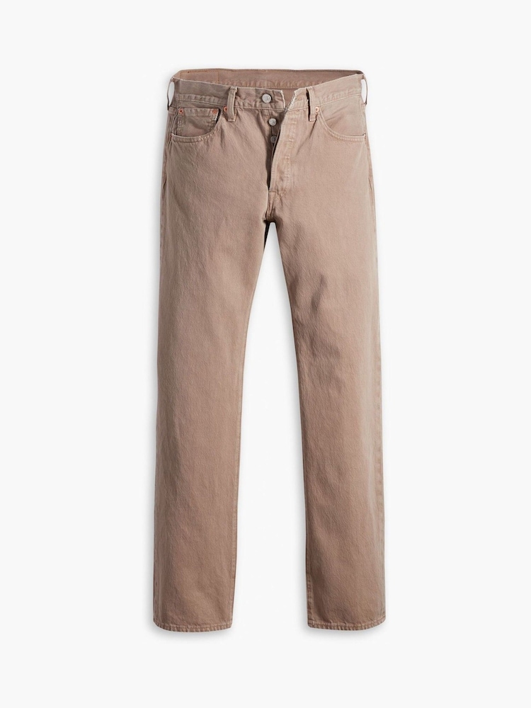 Levi's® Cream Original Fit 501® 100% Cotton Jeans - Image 4 of 4