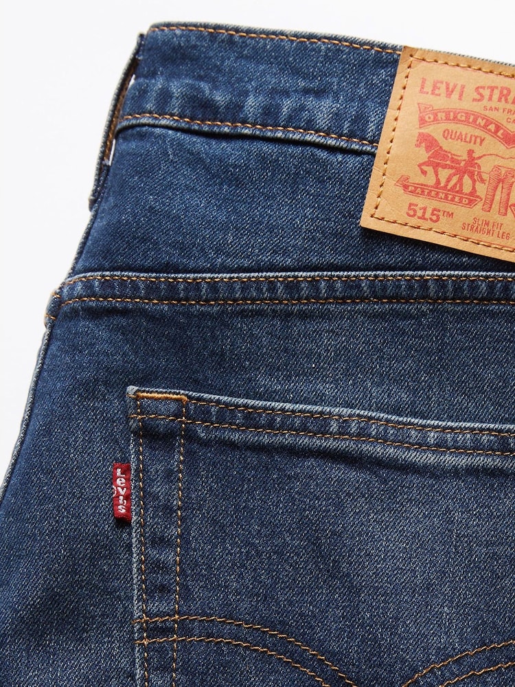 Levi's® Blue Slim Fit 515 Straight Worn In Jeans - Image 5 of 5