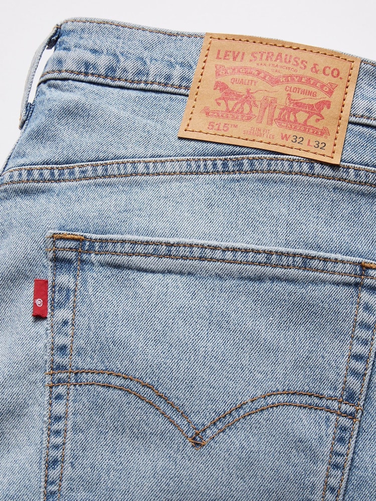 Levi's® Blue Slim Fit 515 Straight Worn In Jeans - Image 5 of 6